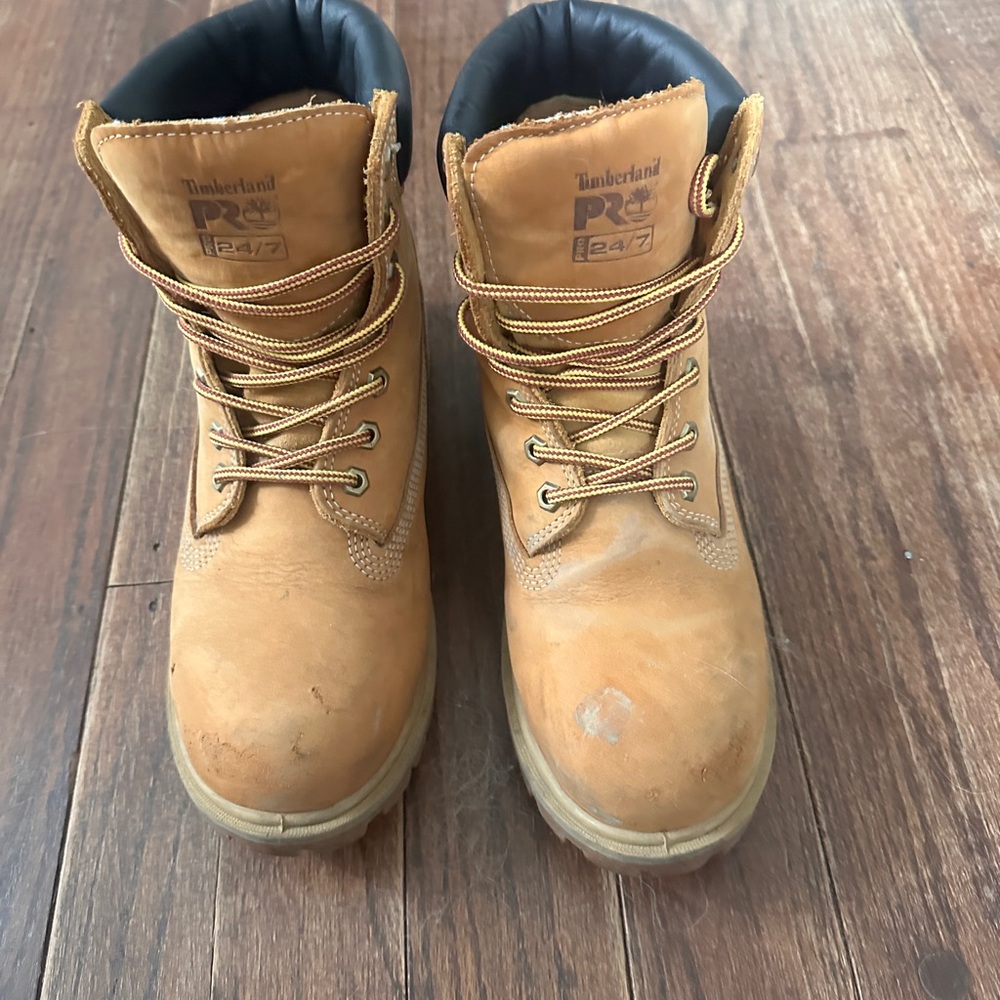 Timberland Pro Steel Toe Tan Work Boots WmnSZ 9 MEN Sz 7